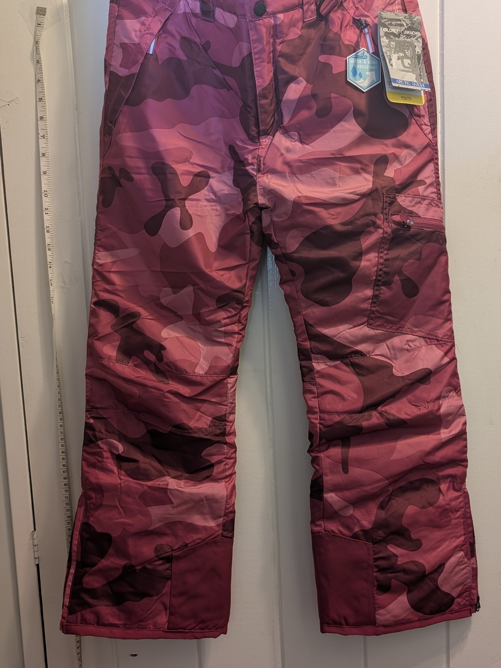 Snow Pants Girls Youth Pink Camo Artic Quest